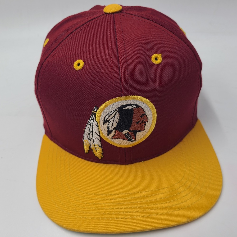 Vintage Youth Washington Redskins Hat Snapback *MISSING PIN* GCC Red Yellow NFL